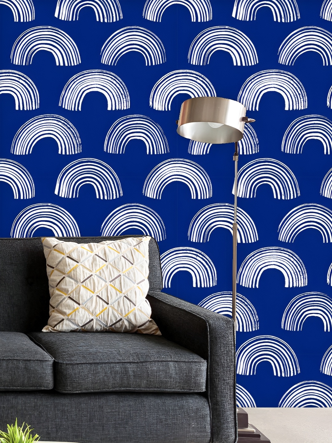 

ArtzFolio Printed UV-Resistant Anti-Bacterial Abstract Arches Pattern Peel & Stick Wallpaper, Multi
