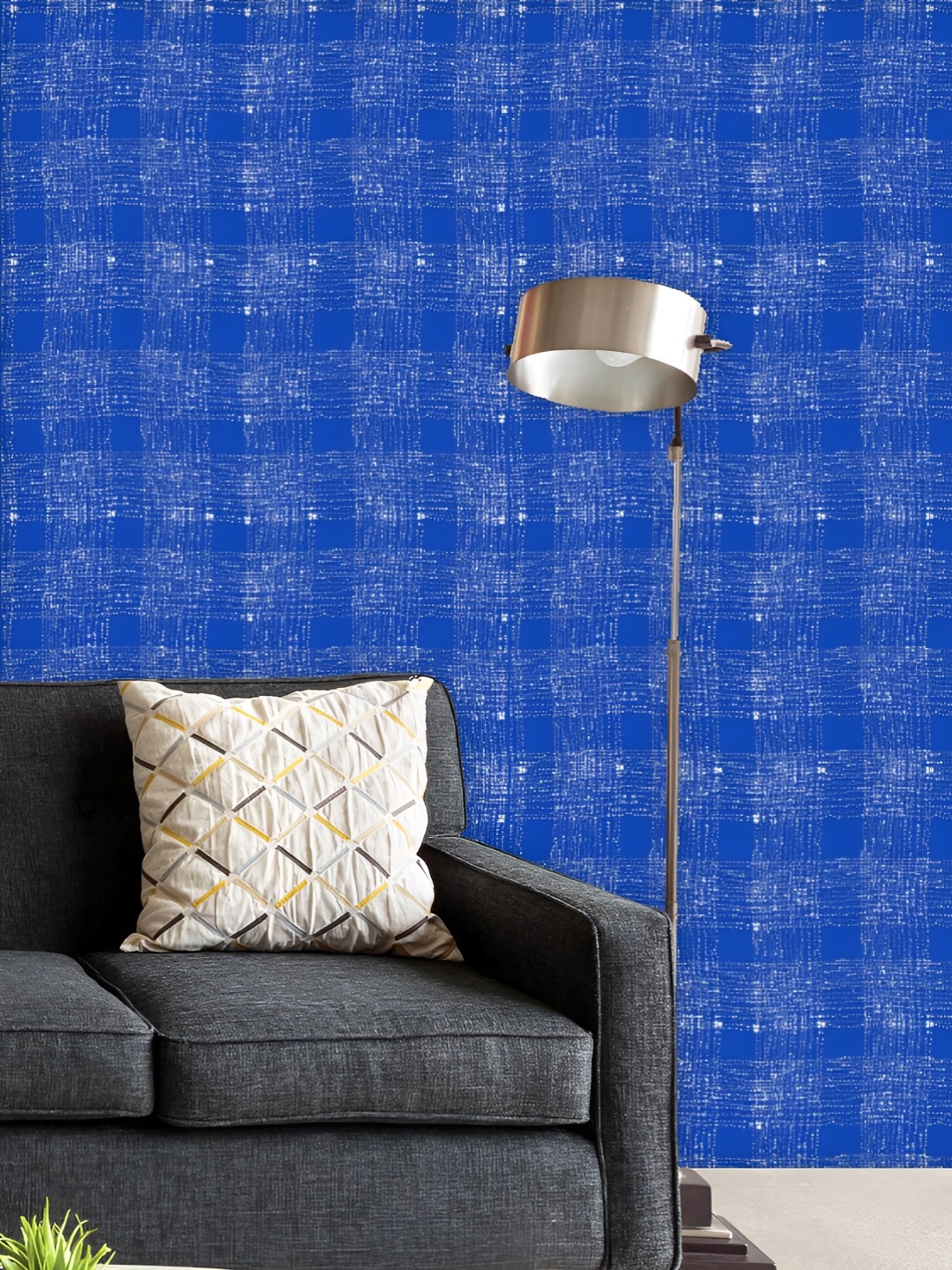 

ArtzFolio Printed UV-Resistant Anti-Bacterial Japanese Shibori Ikat0 Peel & Stick Wallpaper, Multi