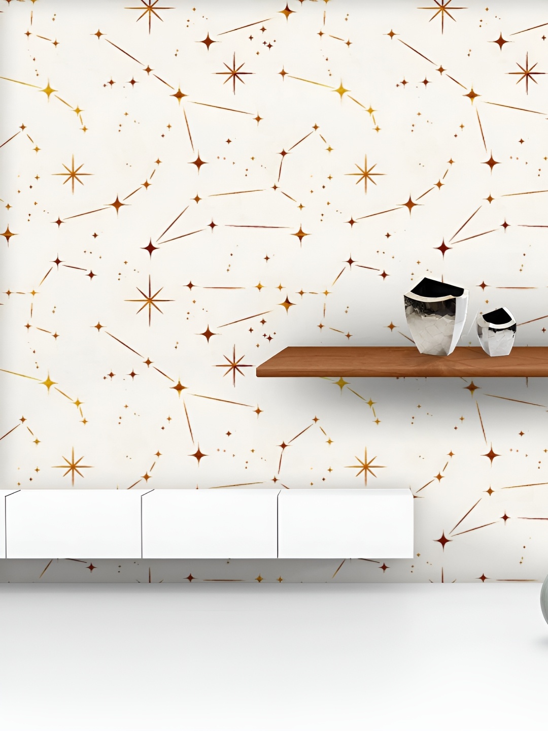 

ArtzFolio Printed UV-Resistant Anti-Bacterial Night Sky Pattern Peel & Stick Wallpaper, Multi