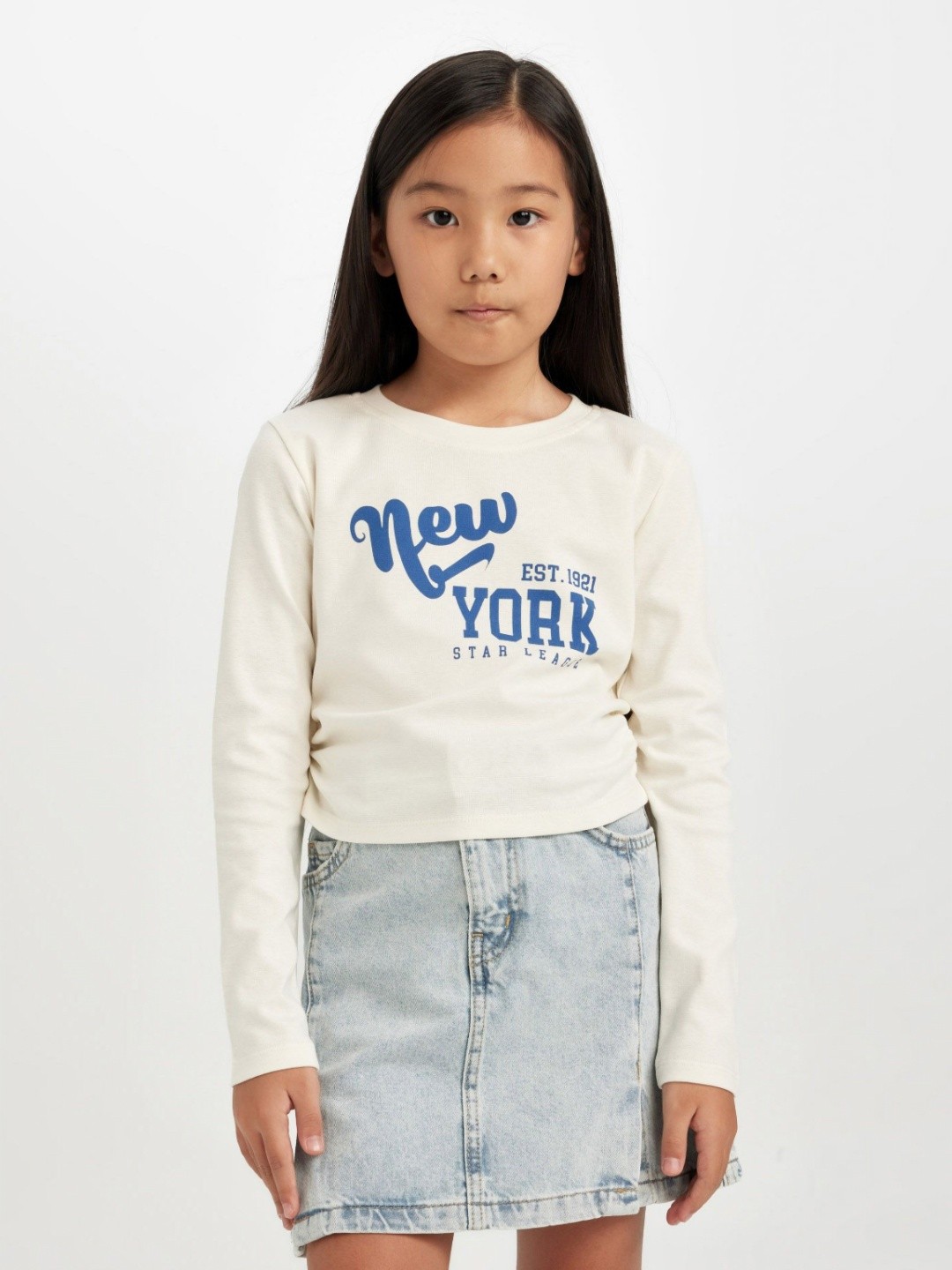 

DeFacto Girls Typography Printed T-shirt, Na