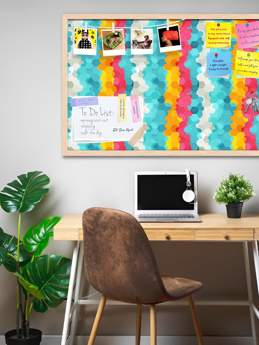 

ArtzFolio Wooden Notice Pin Board, Multi