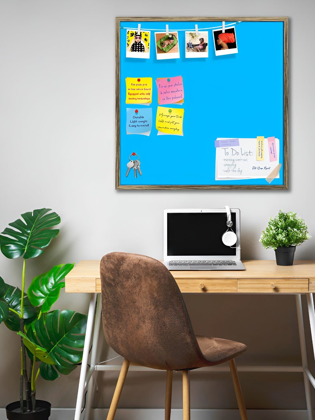 

ArtzFolio Wooden Notice Pin Board, Blue