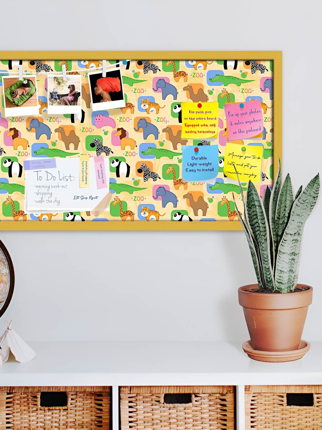 

ArtzFolio Wooden Notice Pin Board, Multi