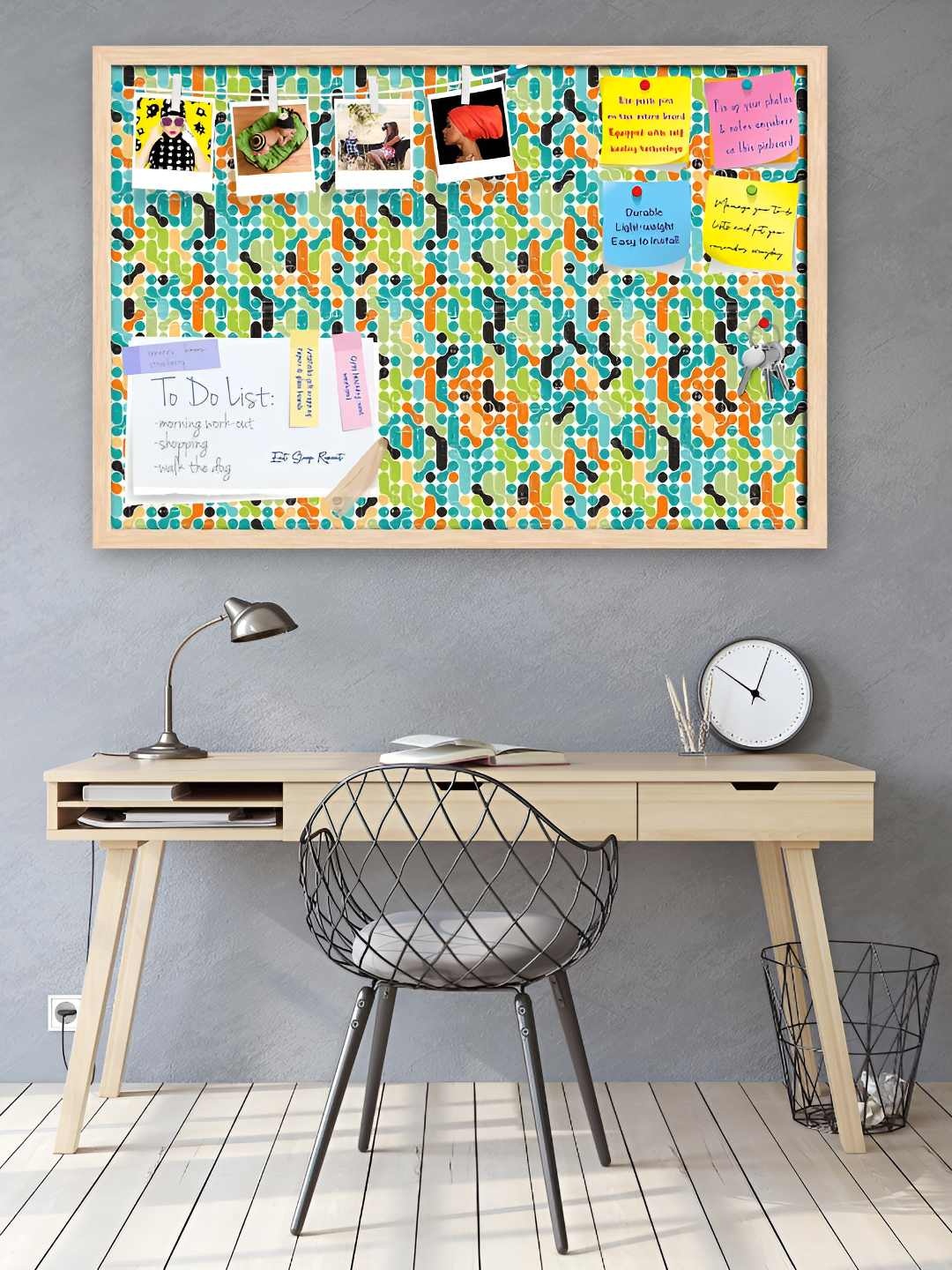 

ArtzFolio Wooden Notice Pin Board, Multi