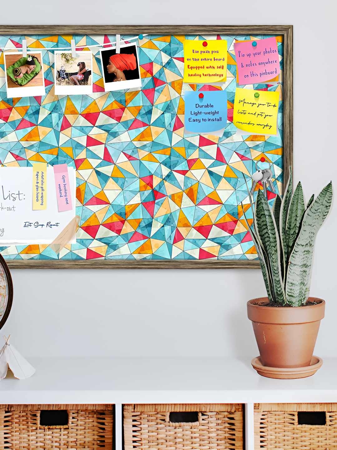 

ArtzFolio Wooden Notice Pin Board, Multi