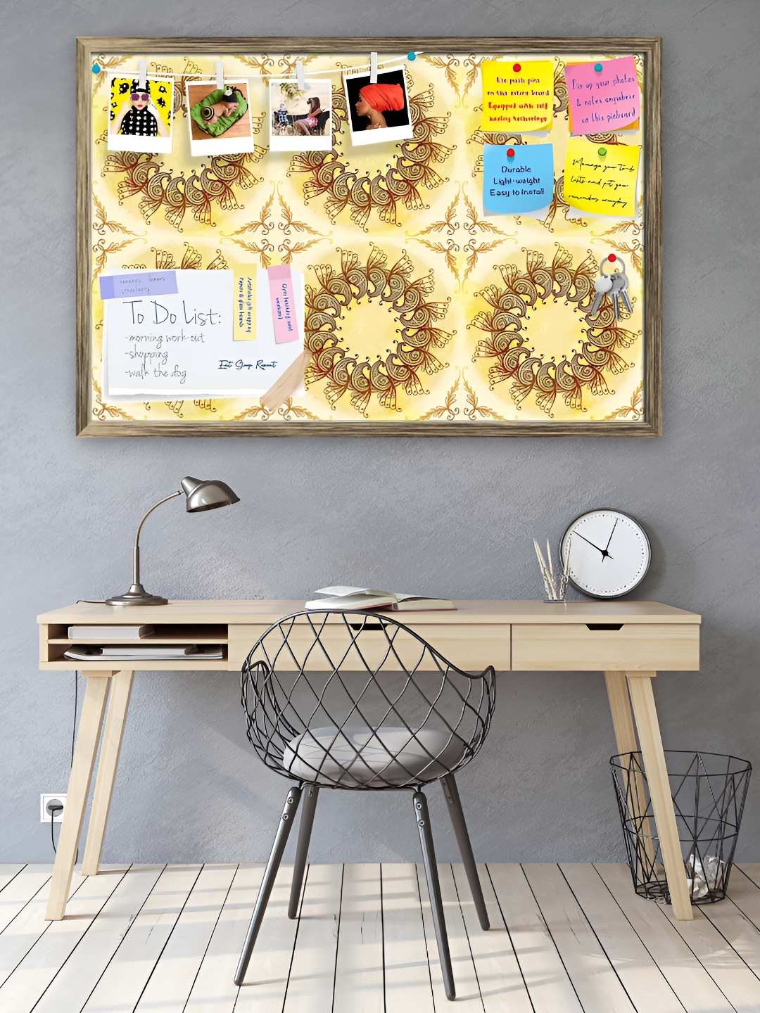 

ArtzFolio Wooden Notice Pin Board, Multi