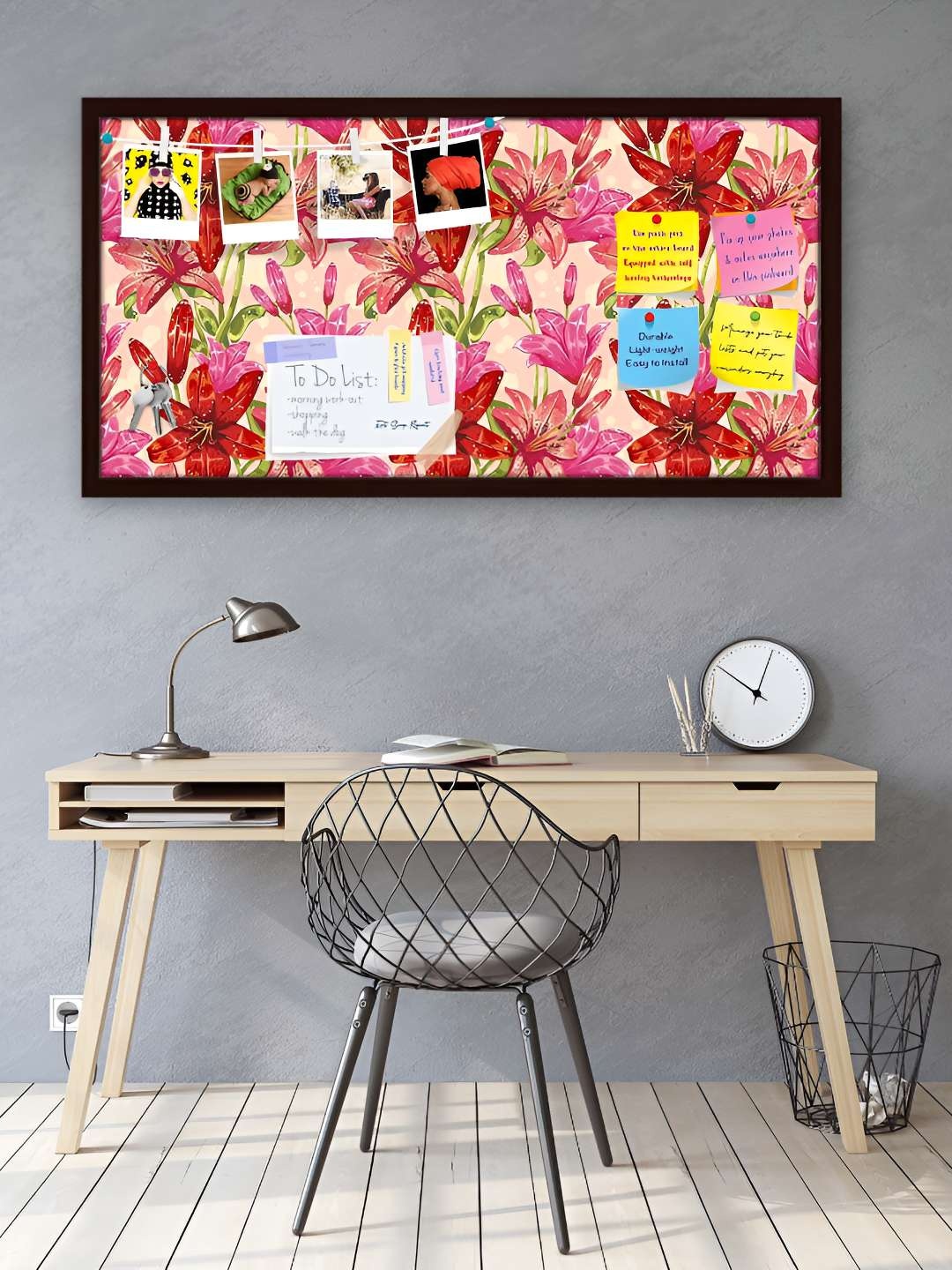 

ArtzFolio Wooden Notice Pin Board, Multi