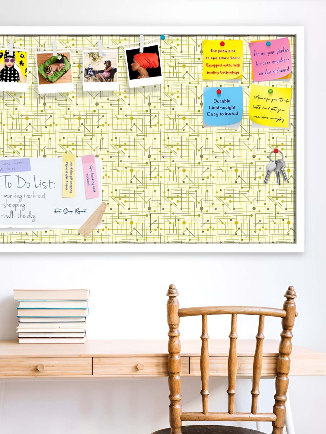 

ArtzFolio Wooden Notice Pin Board, Multi