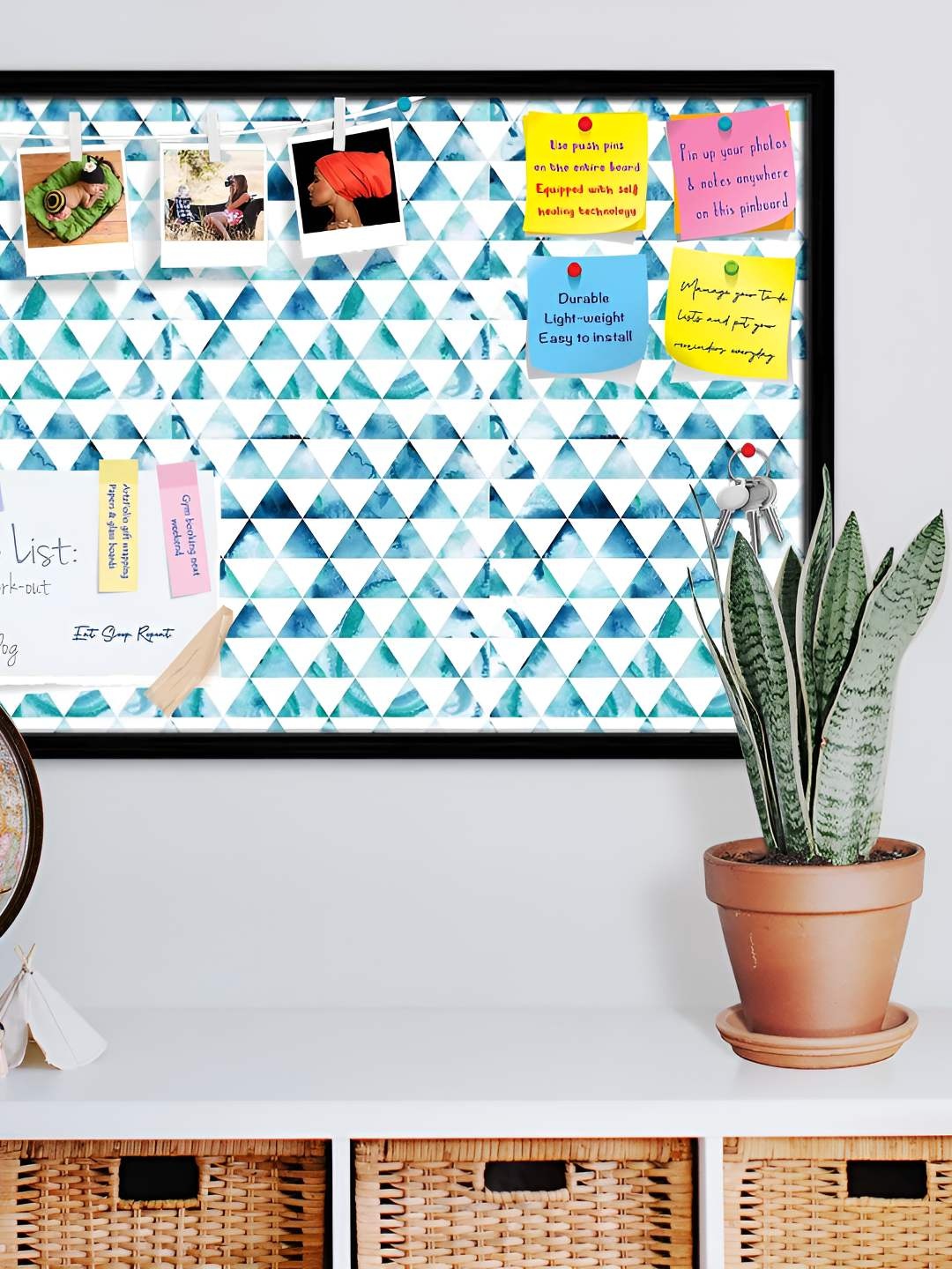 

ArtzFolio Wooden Notice Pin Board, Multi