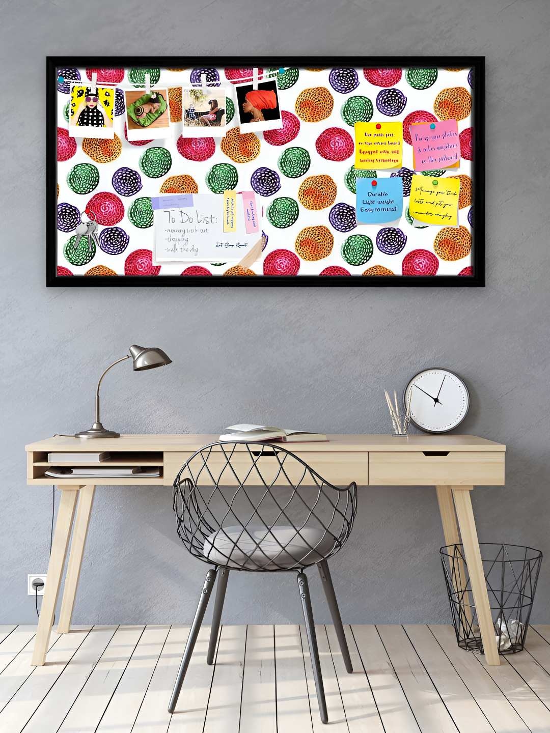

ArtzFolio Wooden Notice Pin Board, Multi