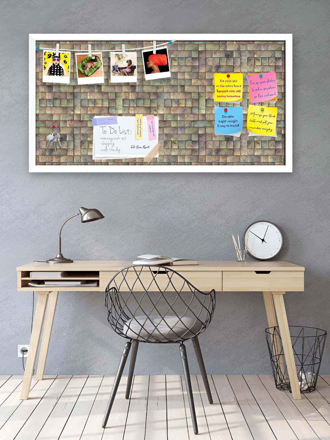 

ArtzFolio Wooden Notice Pin Board, Multi