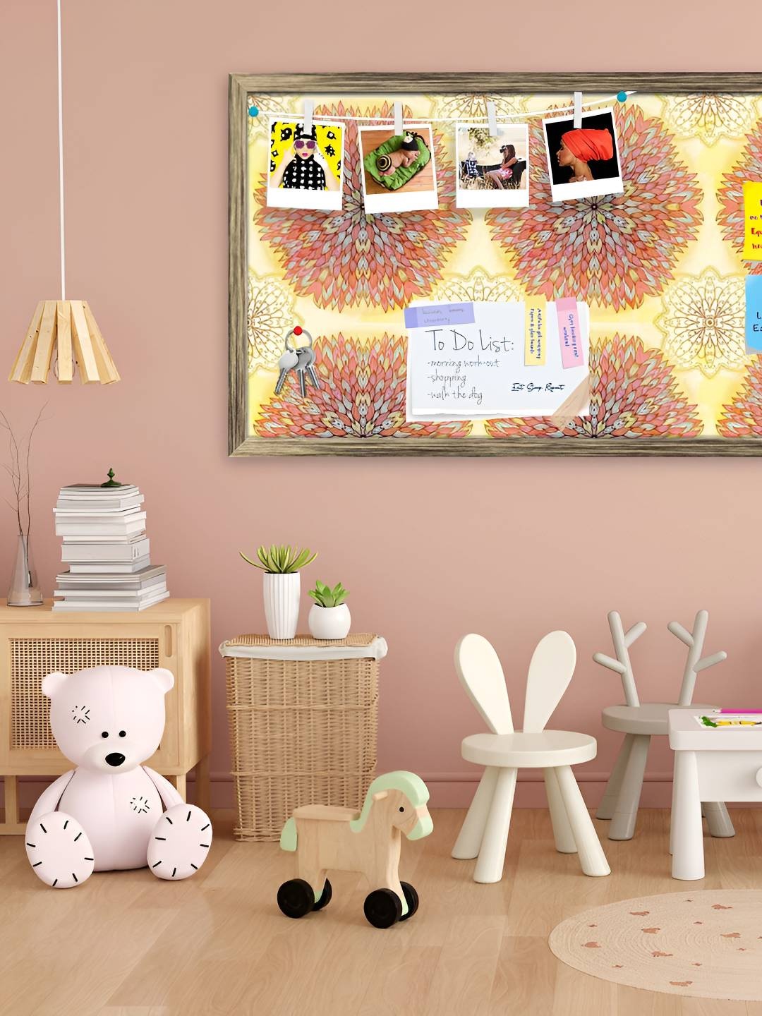 

ArtzFolio Wooden Notice Pin Board, Multi