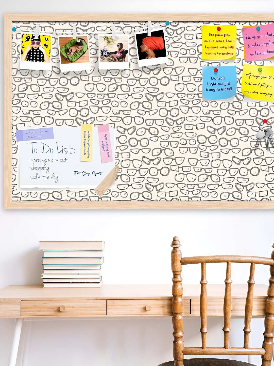 

ArtzFolio Wooden Notice Pin Board, Multi