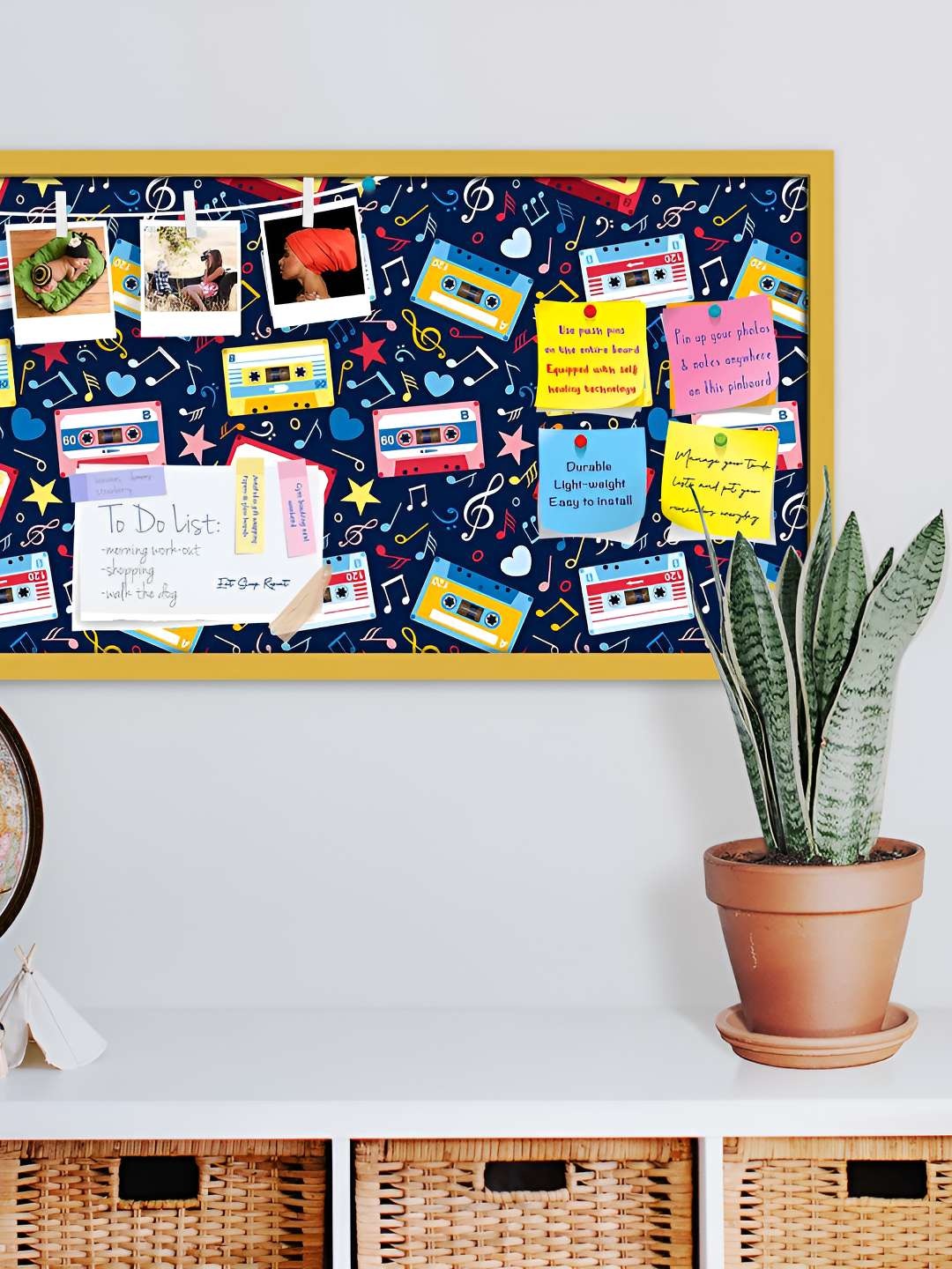 

ArtzFolio Wooden Notice Pin Board, Multi