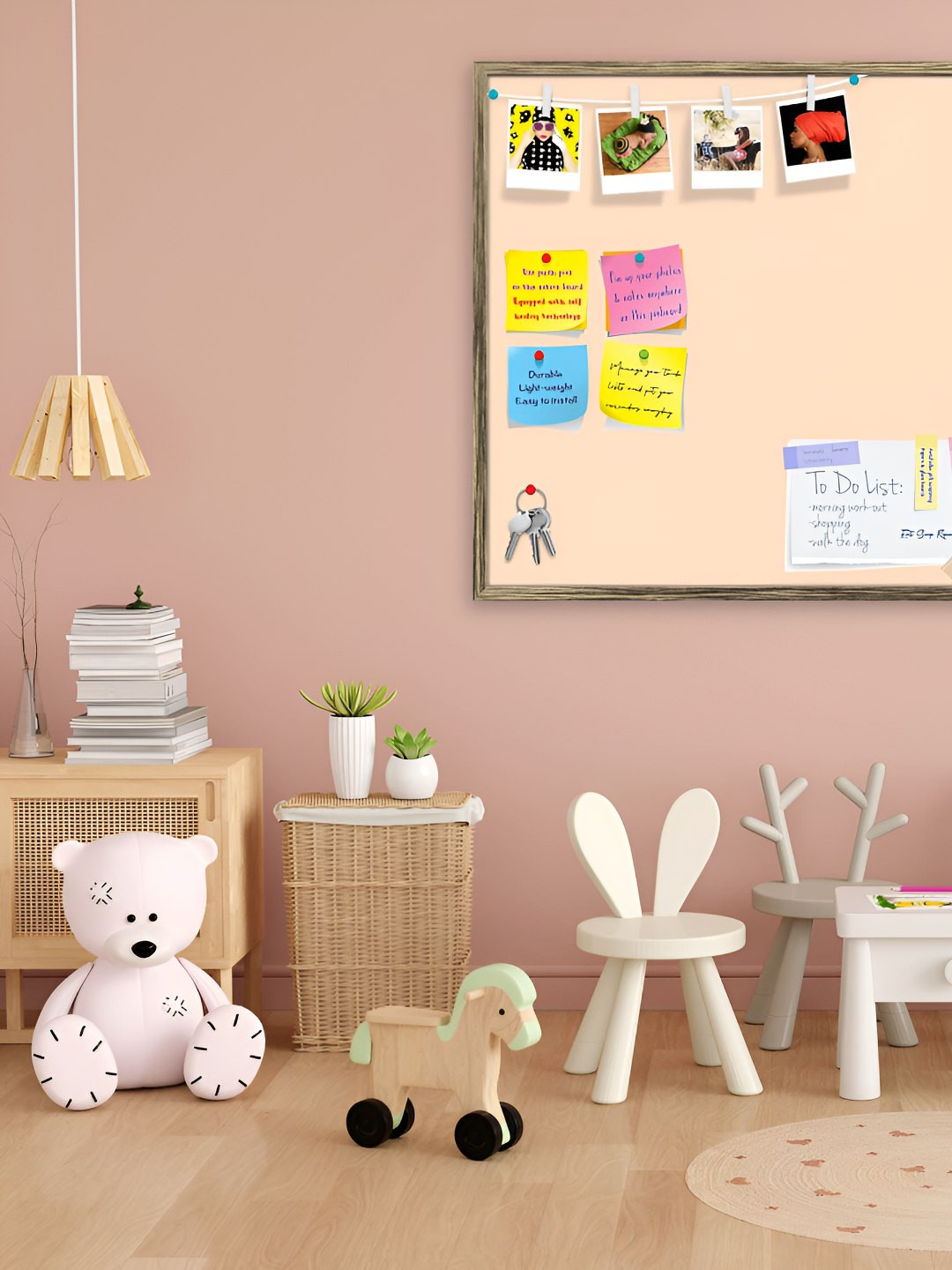 

ArtzFolio Wooden Notice Pin Board, Brown