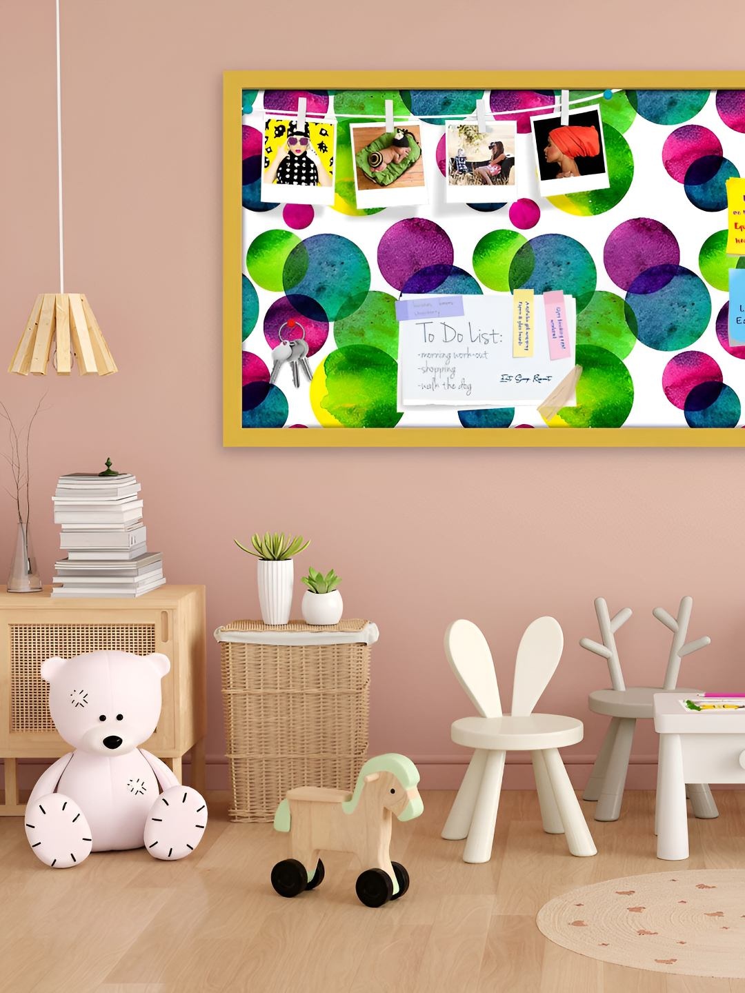 

ArtzFolio Wooden Notice Pin Board, Multi