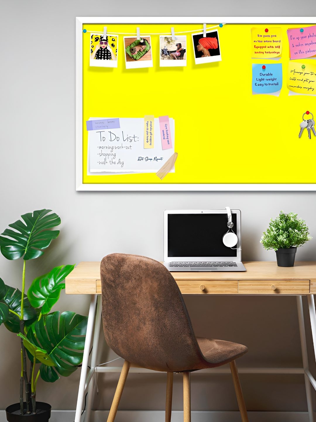 

ArtzFolio Wooden Notice Pin Board, Yellow
