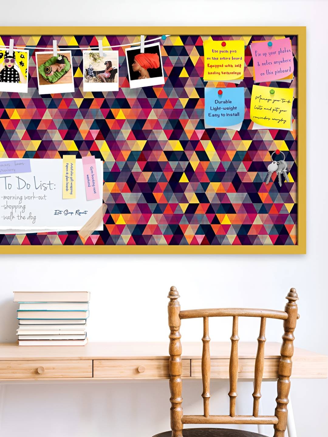 

ArtzFolio Wooden Notice Pin Board, Multi
