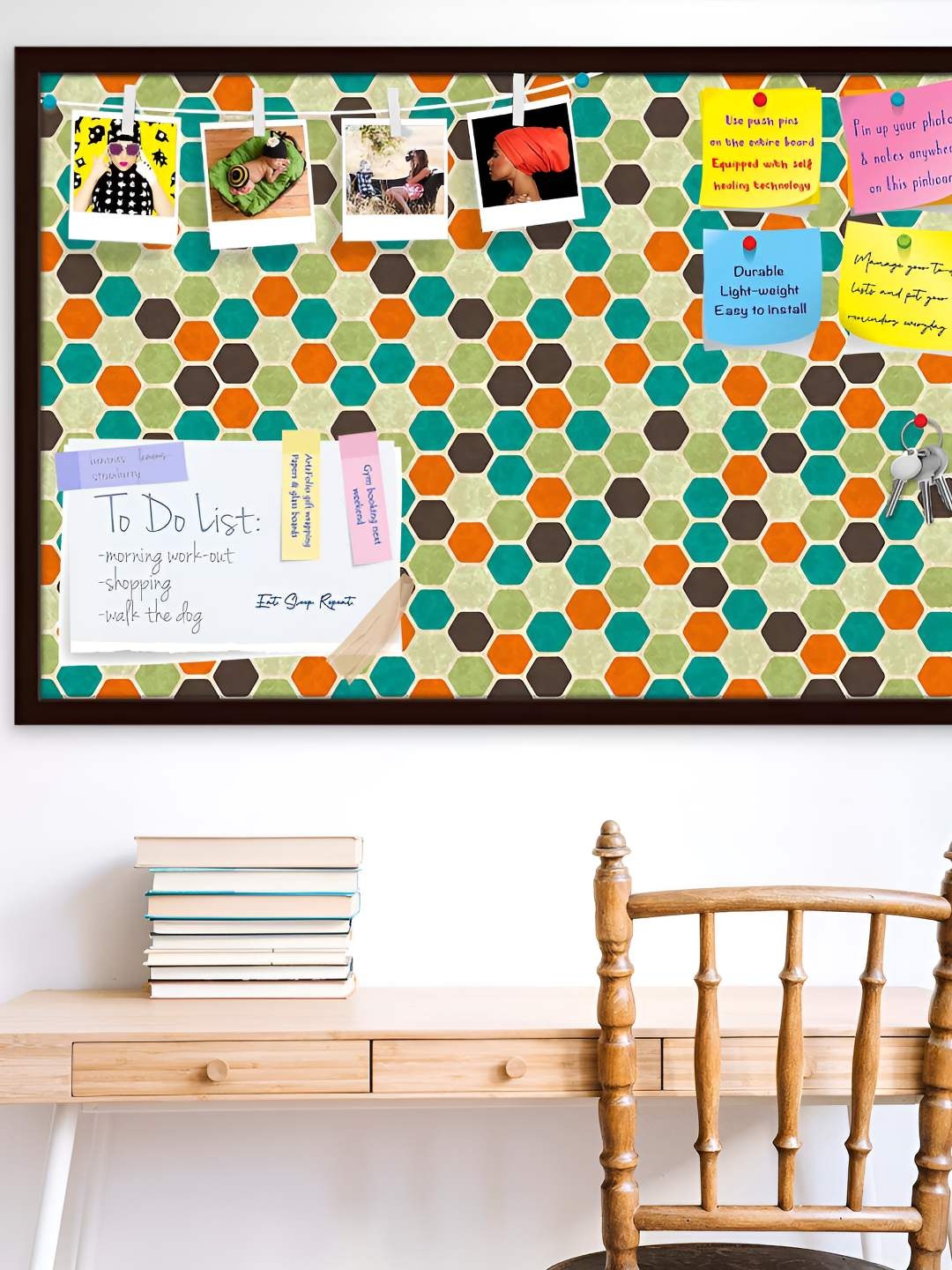 

ArtzFolio Wooden Notice Pin Board, Multi