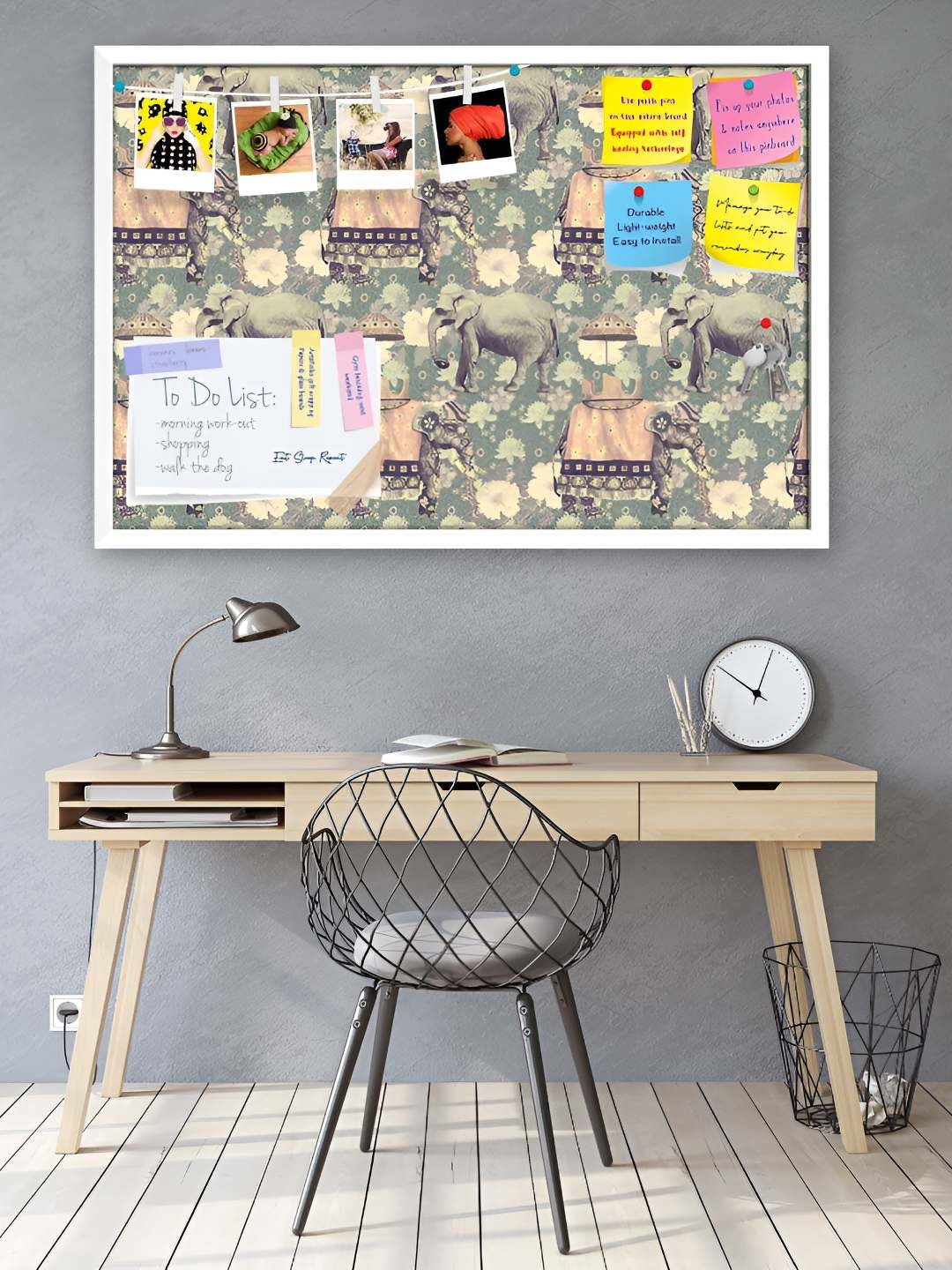 

ArtzFolio Wooden Notice Pin Board, Multi