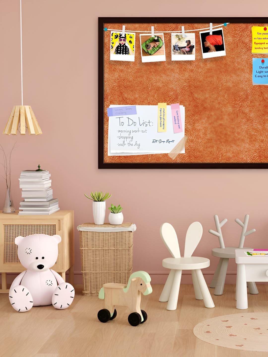 

ArtzFolio Wooden Notice Pin Board, Multi