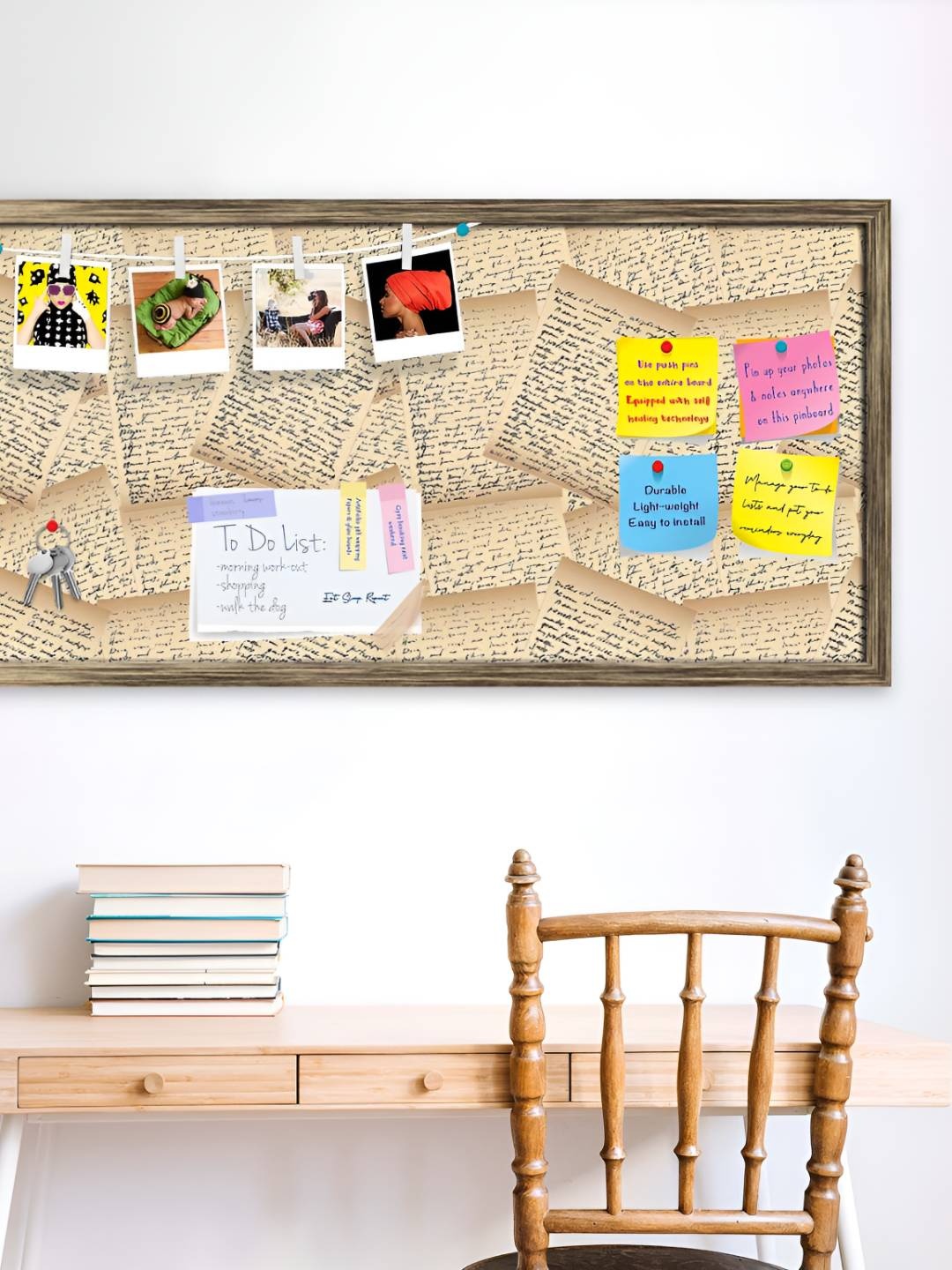 

ArtzFolio Wooden Notice Pin Board, Multi