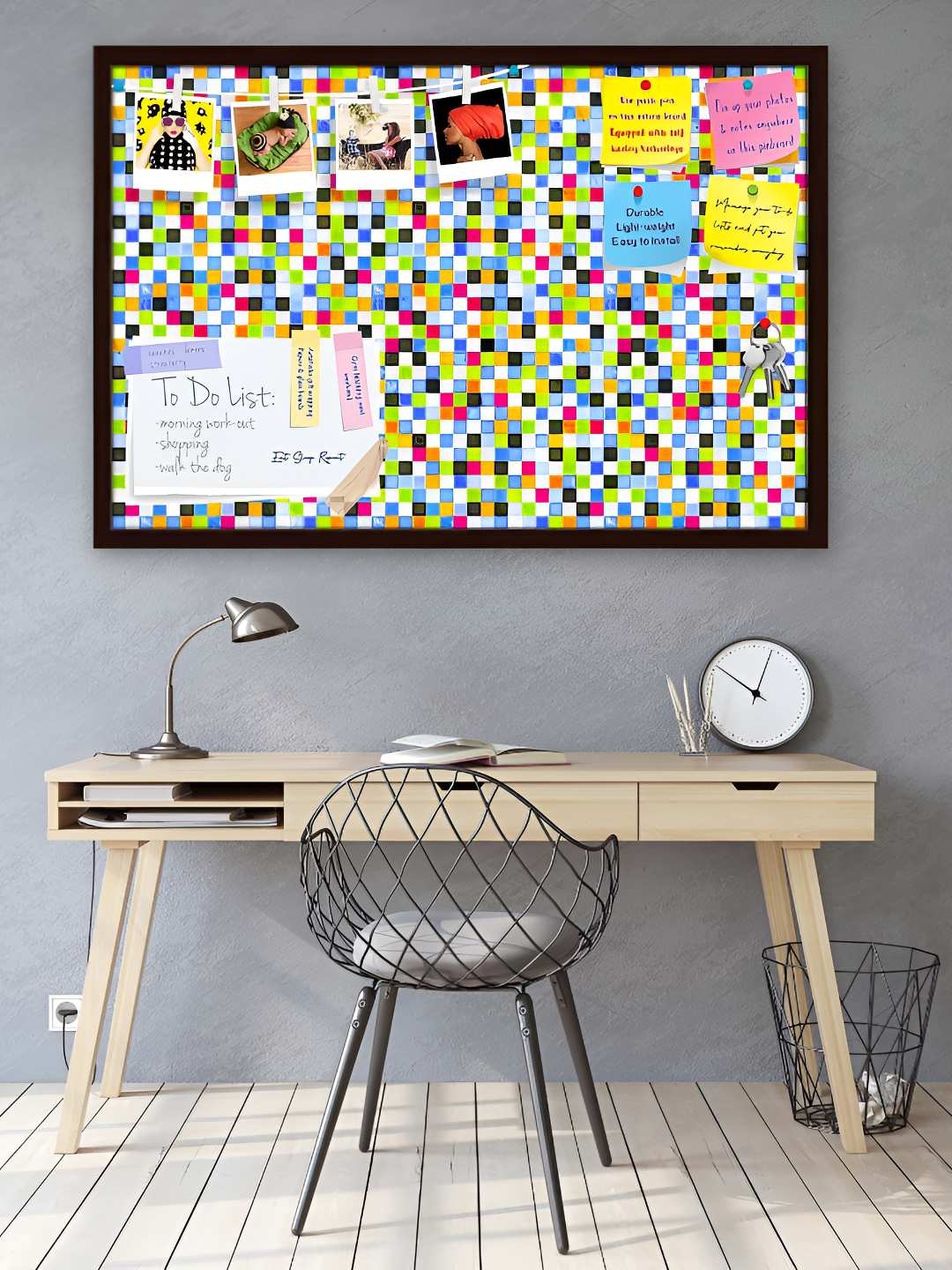 

ArtzFolio Wooden Notice Pin Board, Multi