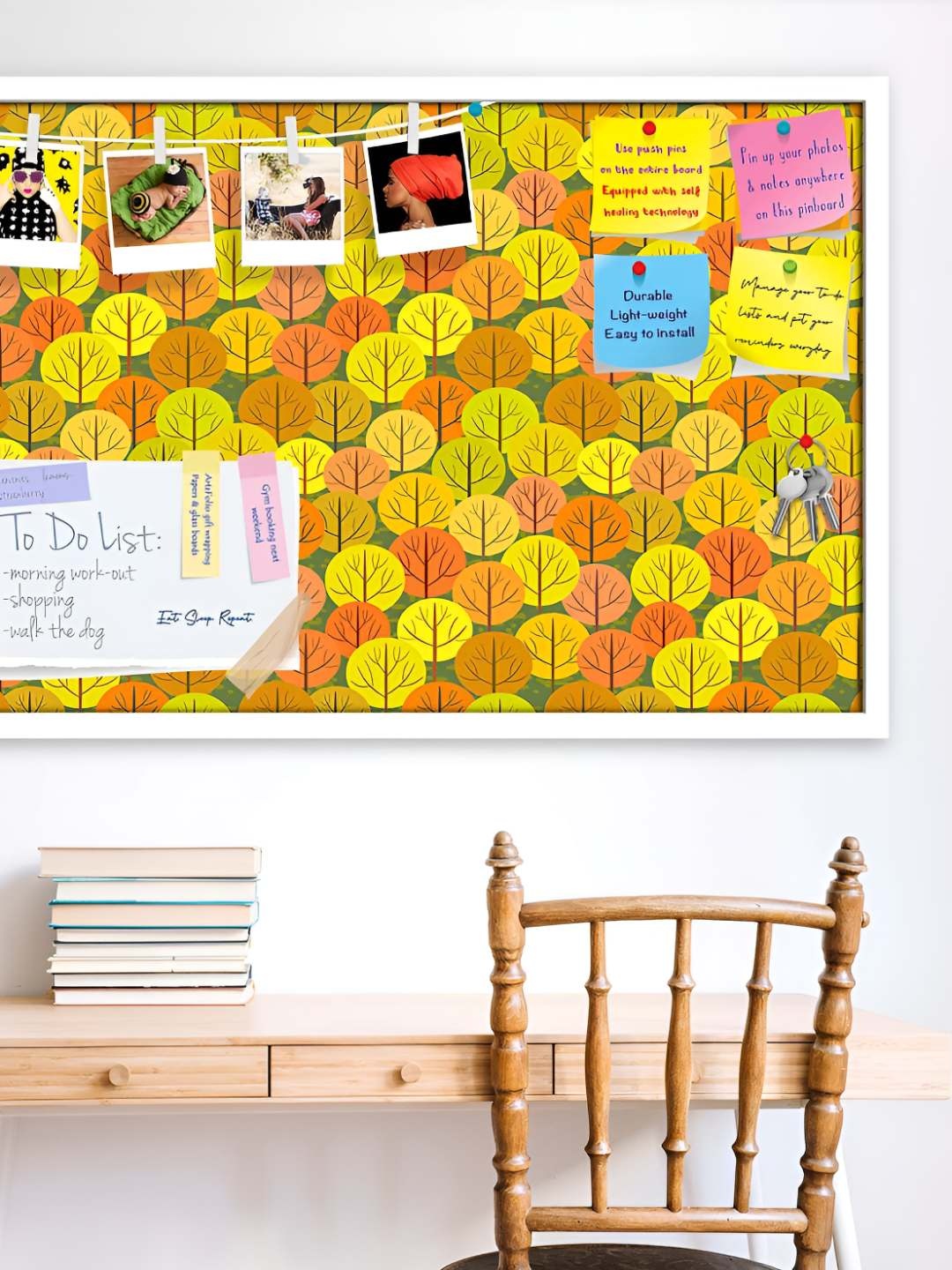 

ArtzFolio Wooden Notice Pin Board, Multi