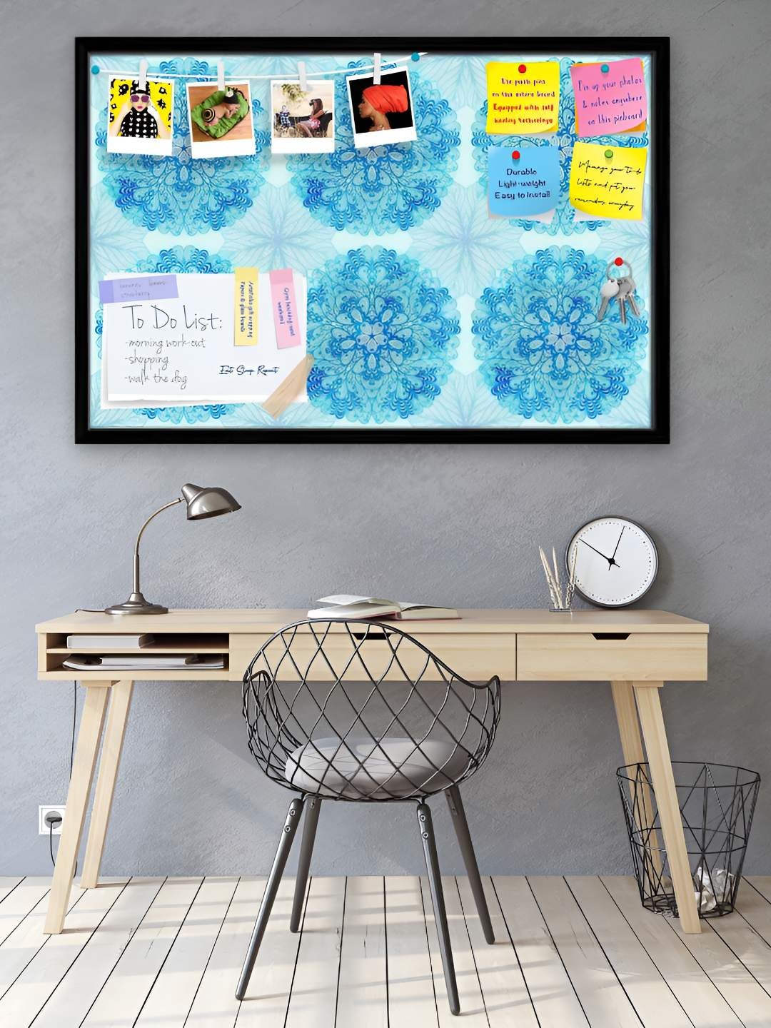 

ArtzFolio Wooden Notice Pin Board, Multi