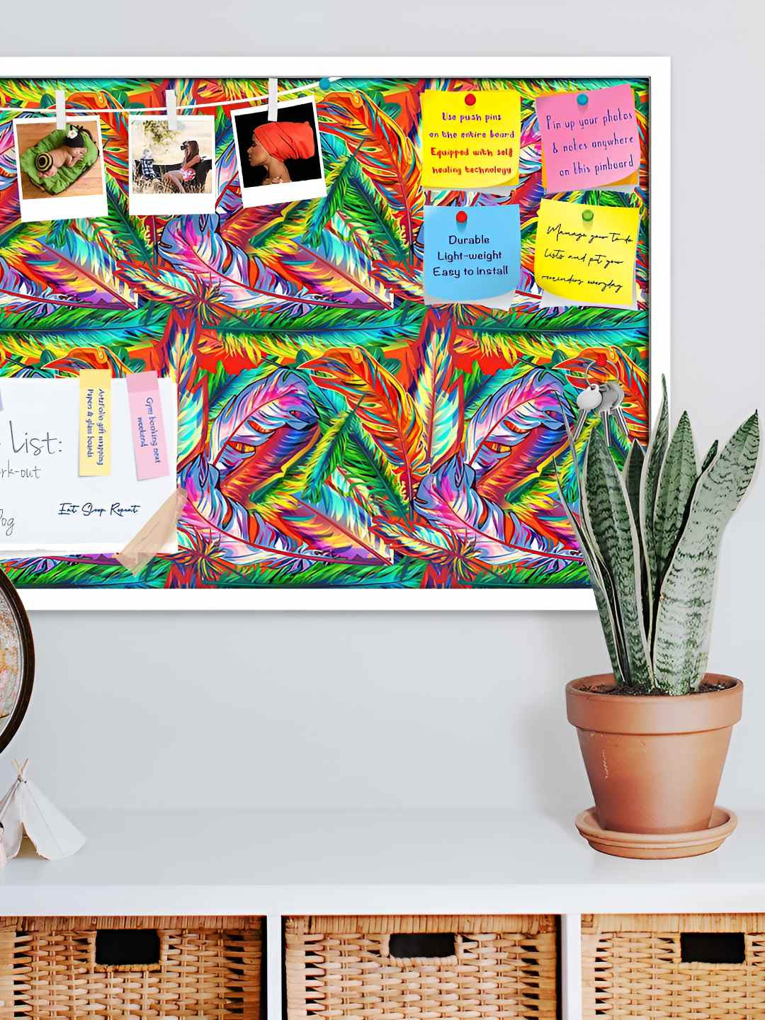 

ArtzFolio Wooden Notice Pin Board, Multi