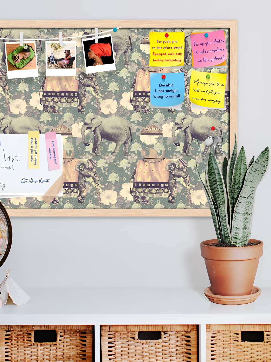 

ArtzFolio Wooden Notice Pin Board, Multi