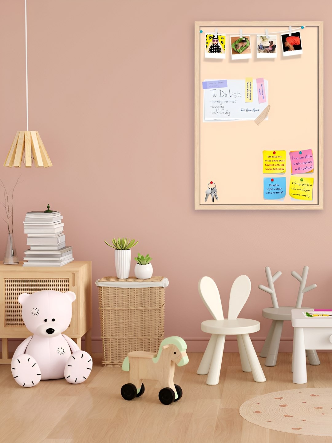 

ArtzFolio Wooden Notice Pin Board, Brown