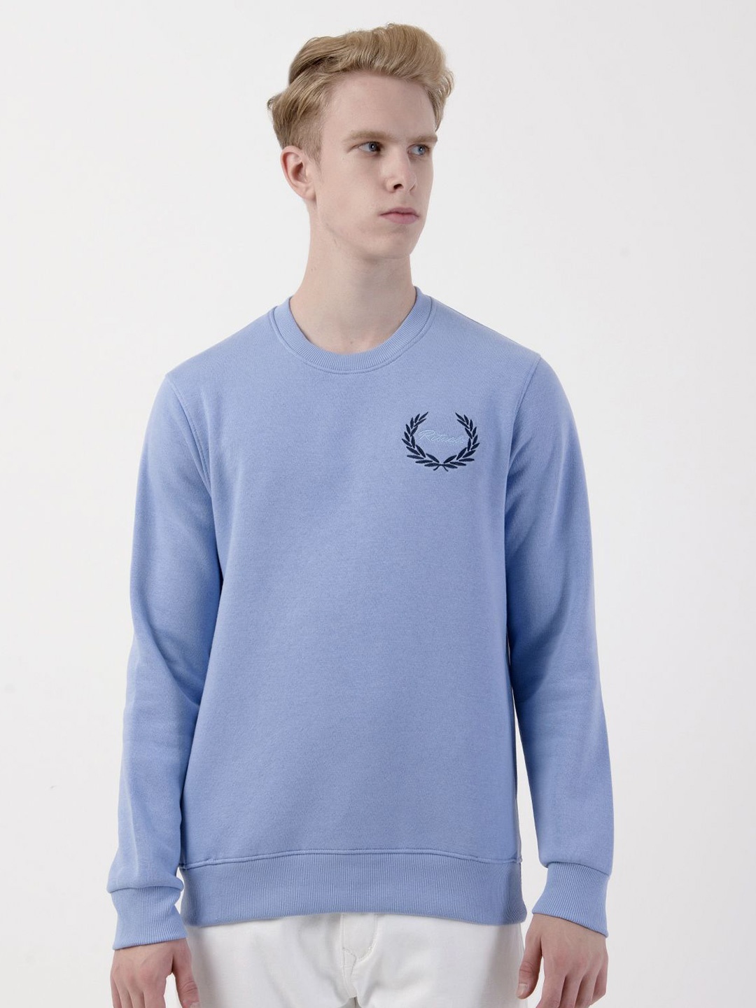 

Albion By CnM Men Pullover Cotton Sweatshirt, Blue