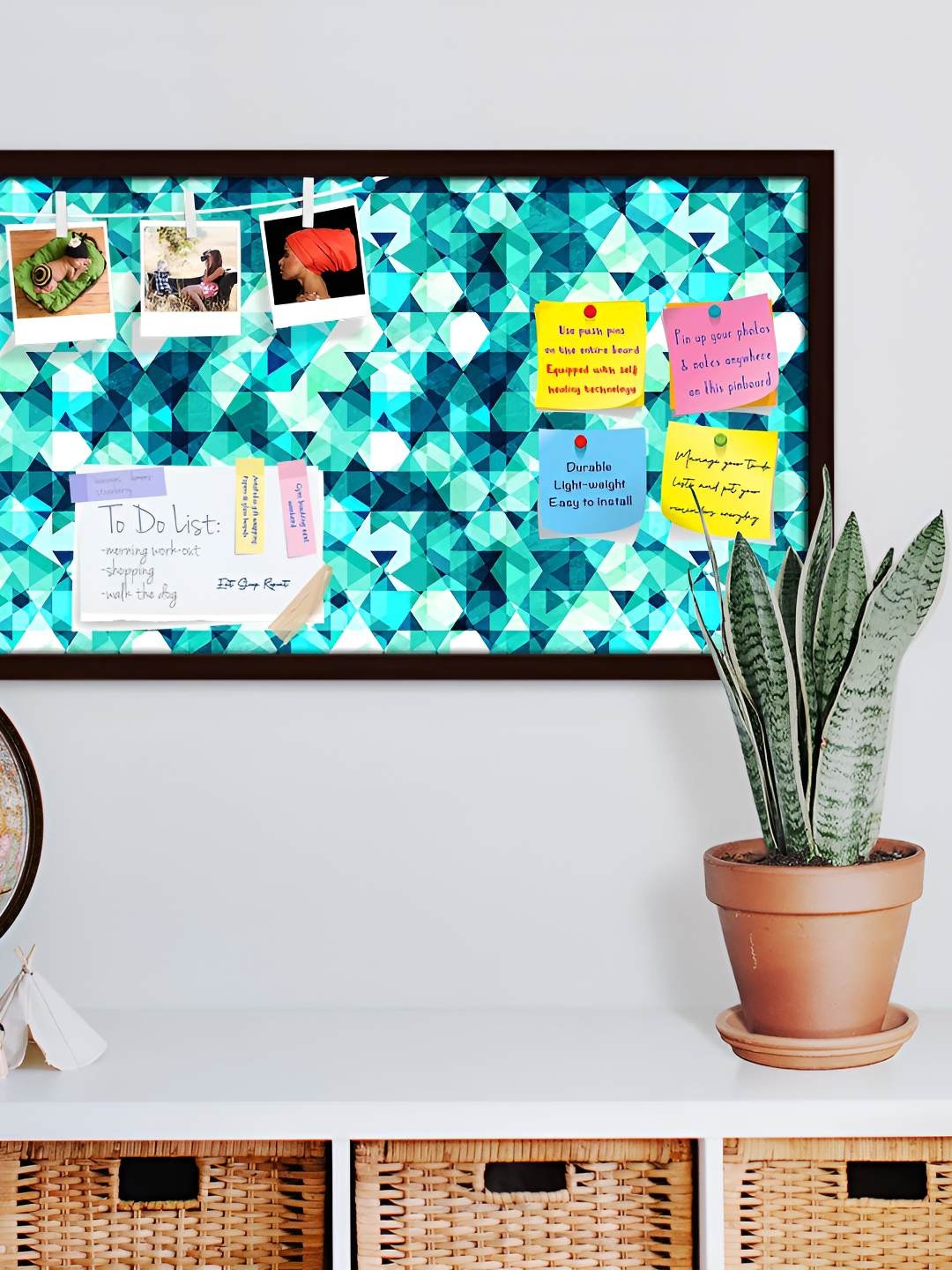 

ArtzFolio Wooden Notice Pin Board, Multi