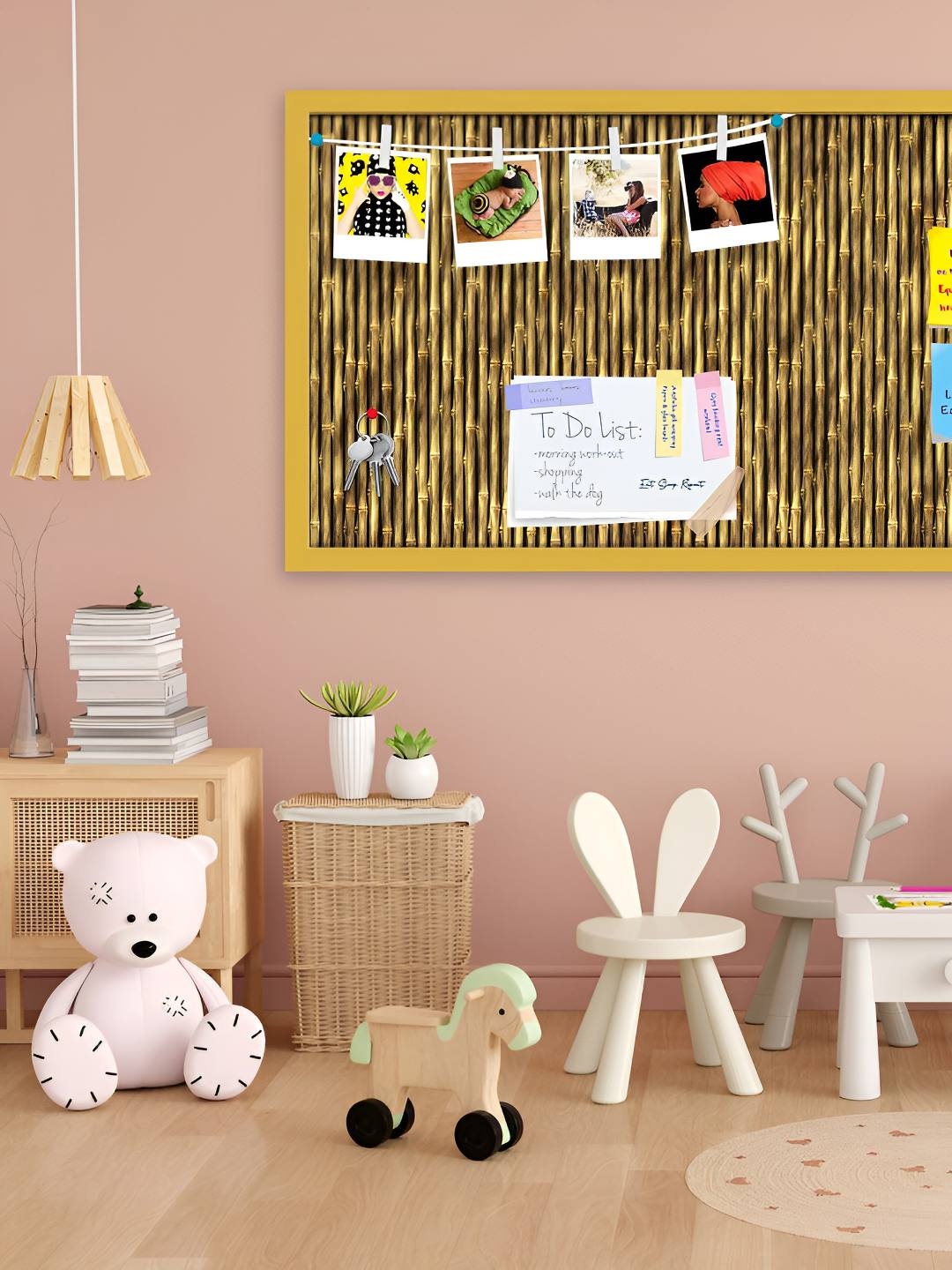 

ArtzFolio Wooden Notice Pin Board, Multi