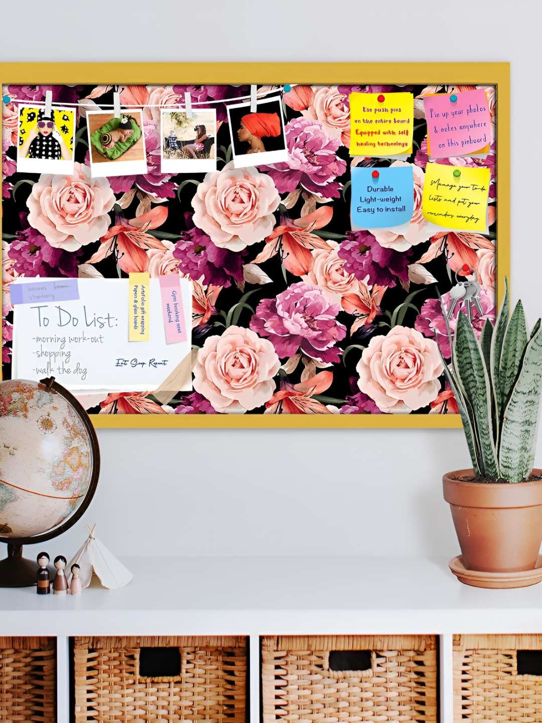 

ArtzFolio Wooden Notice Pin Board, Multi