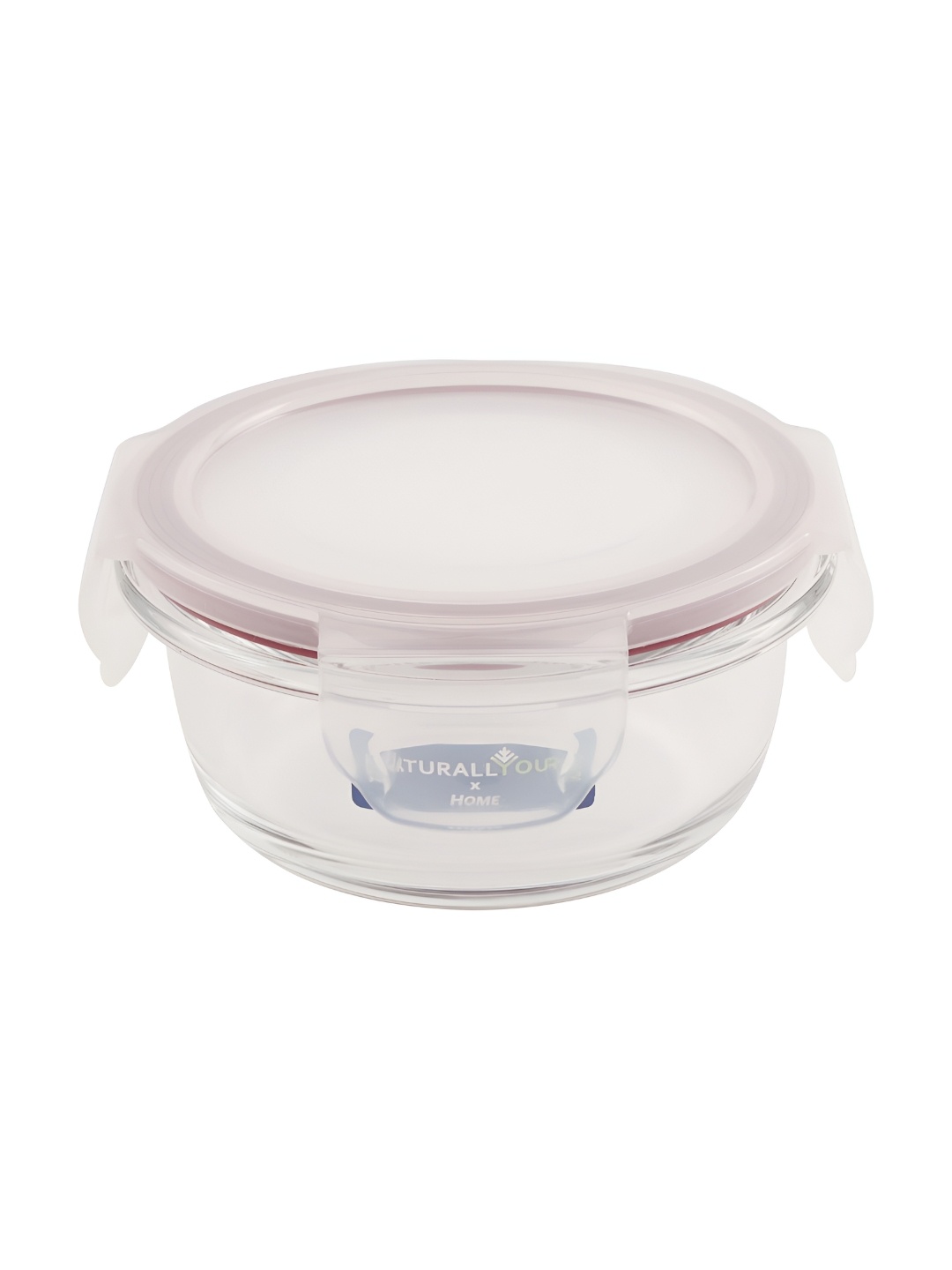 

Naturallyours Glasswares 210 Ml Round Container with Flat Pp Lid, Transparent