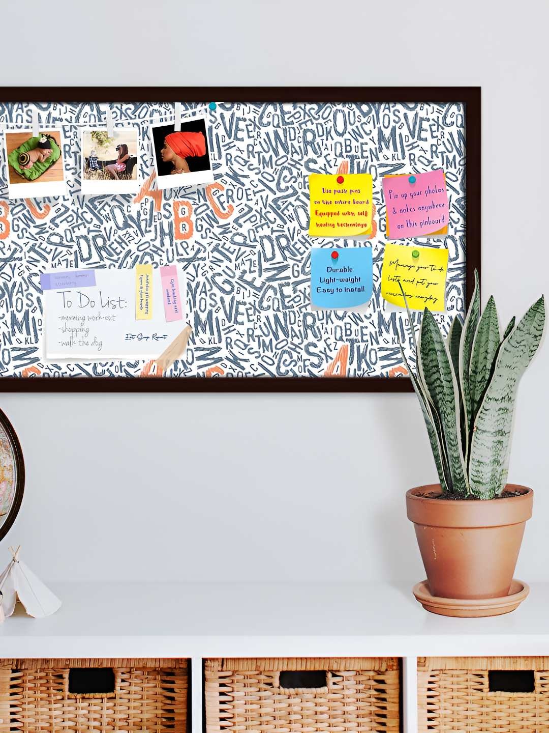 

ArtzFolio Wooden Notice Pin Board, Multi
