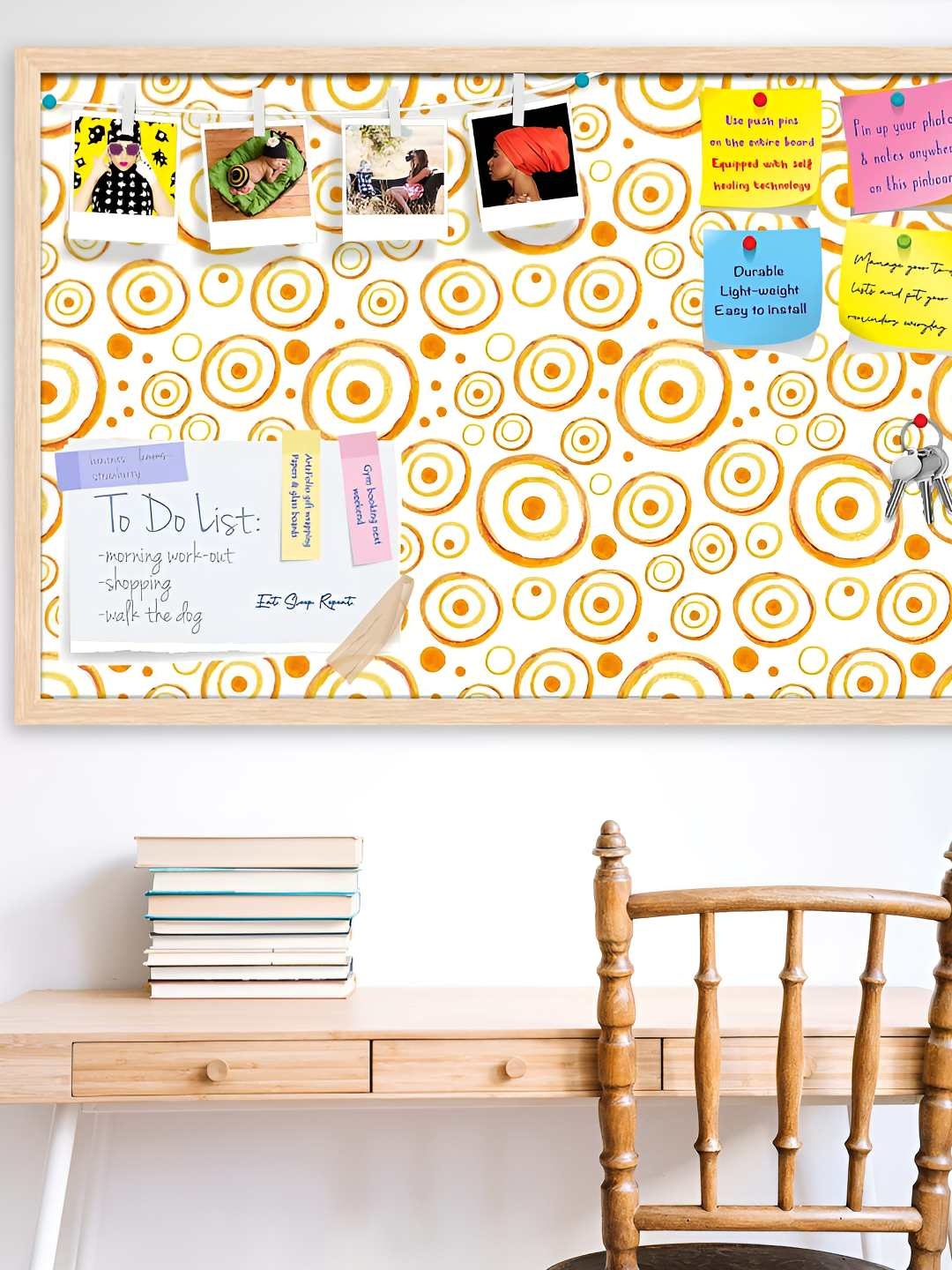 

ArtzFolio Wooden Notice Pin Board, Multi