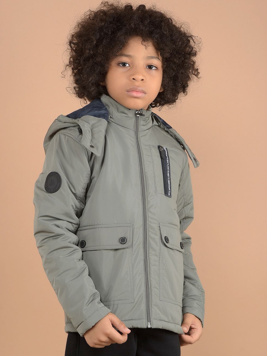 

Crimsoune Club Boys Lightweight Quilted Jacket, Grey