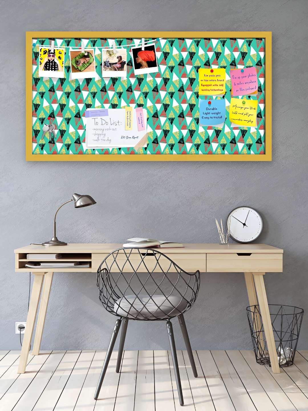 

ArtzFolio Wooden Notice Pin Board, Multi
