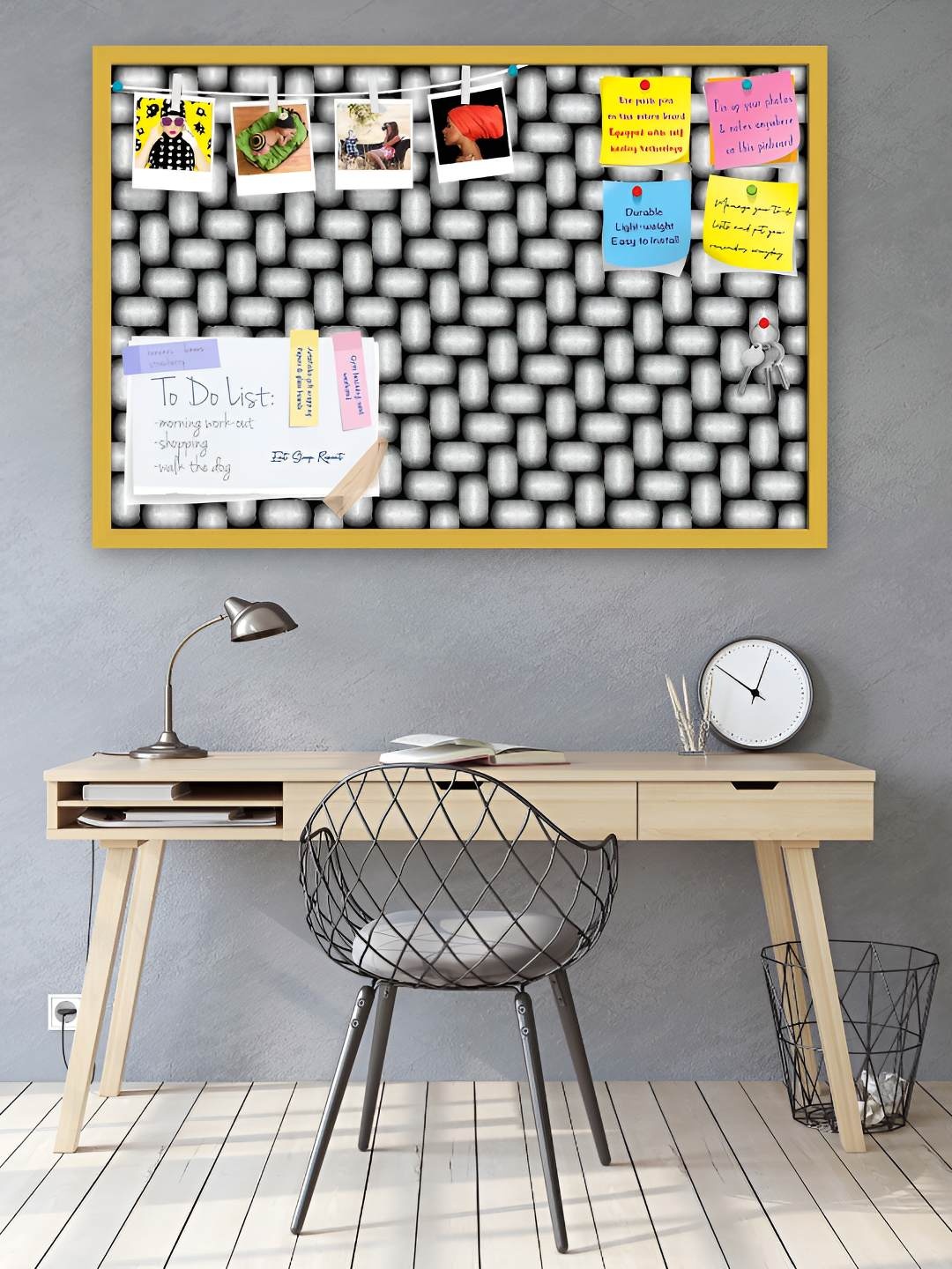 

ArtzFolio Wooden Notice Pin Board, Multi