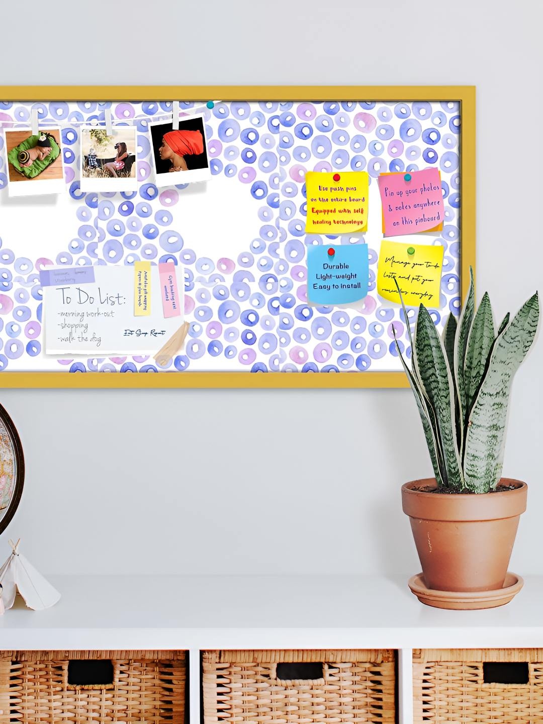 

ArtzFolio Wooden Notice Pin Board, Multi