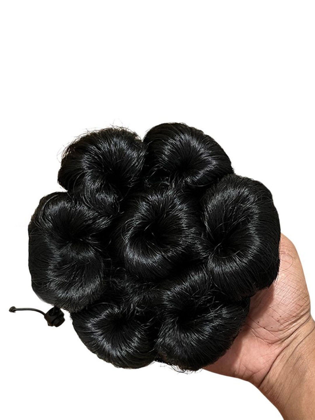 

D-Divine Clip-In Bun Synthetic Straight Hair Extension - Black