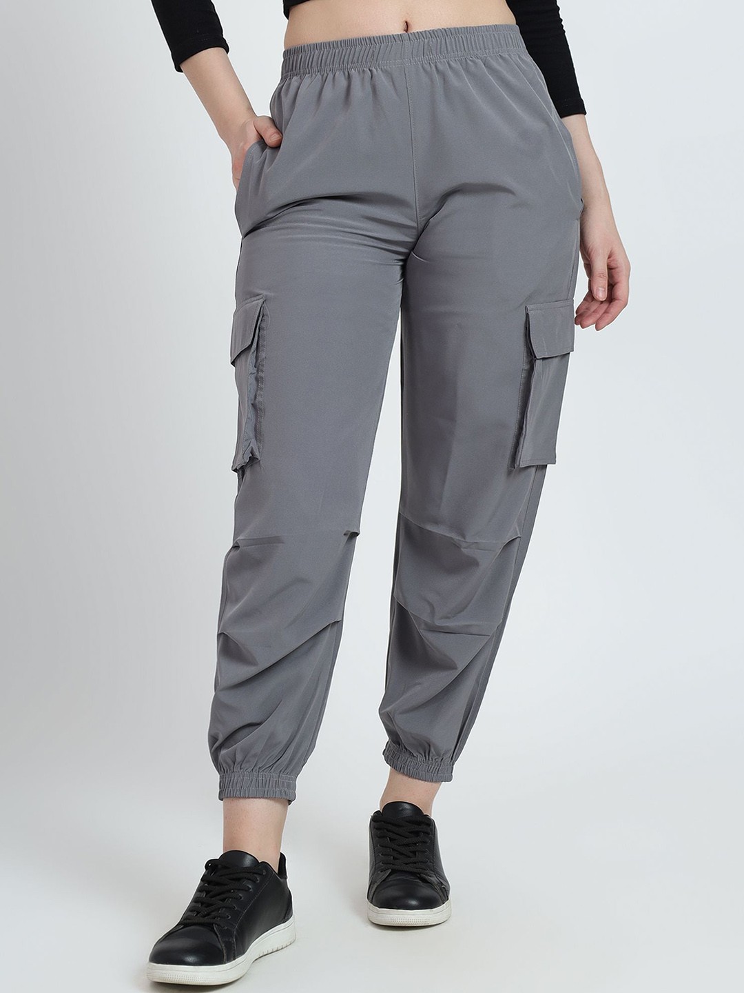 

TABADTOD Women Relaxed Loose Fit Cargos Trousers, Grey