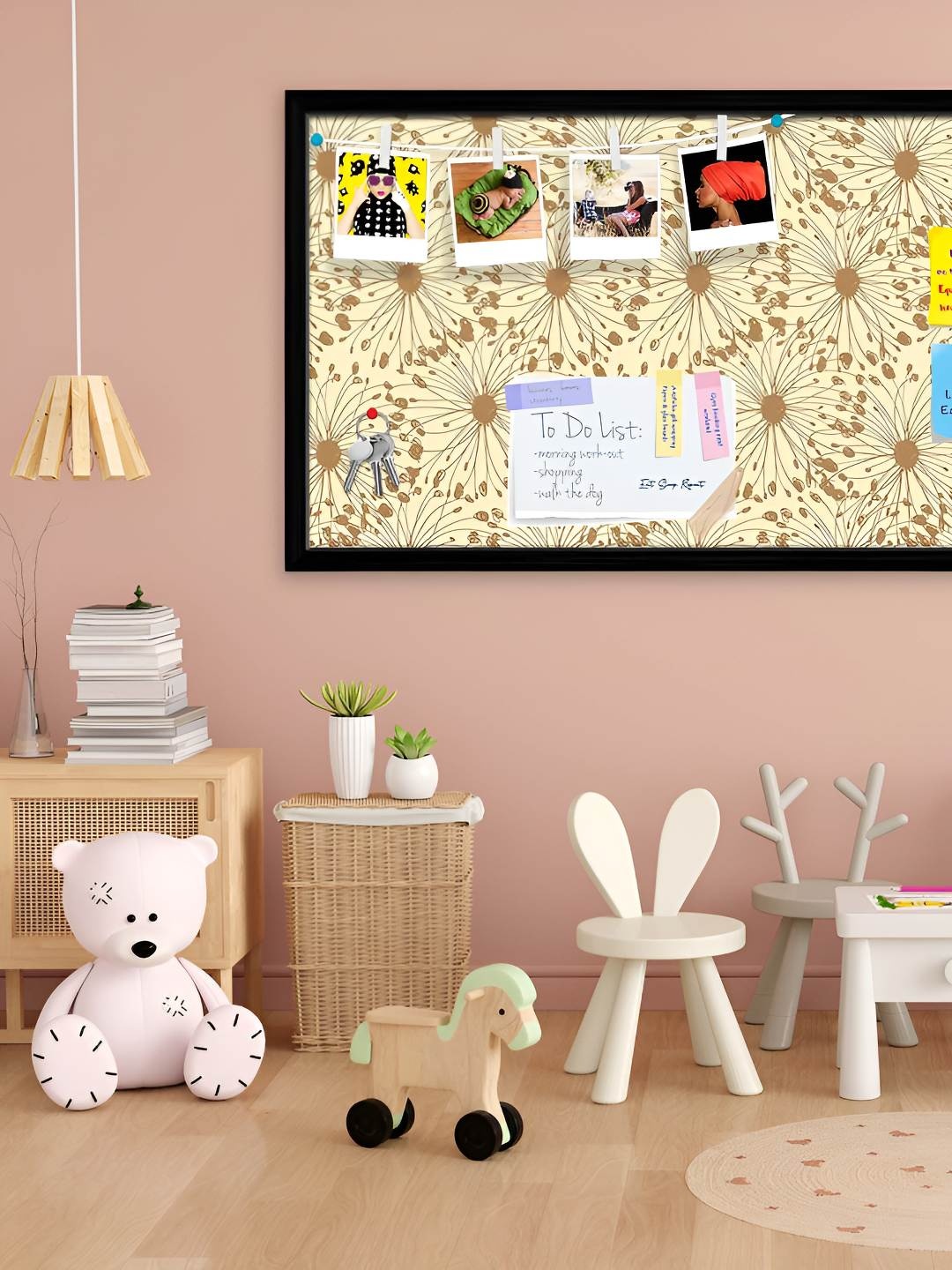 

ArtzFolio Wooden Notice Pin Board, Multi