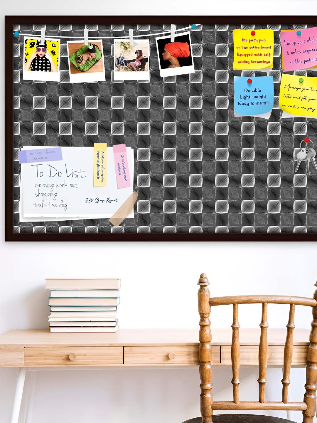 

ArtzFolio Wooden Notice Pin Board, Multi