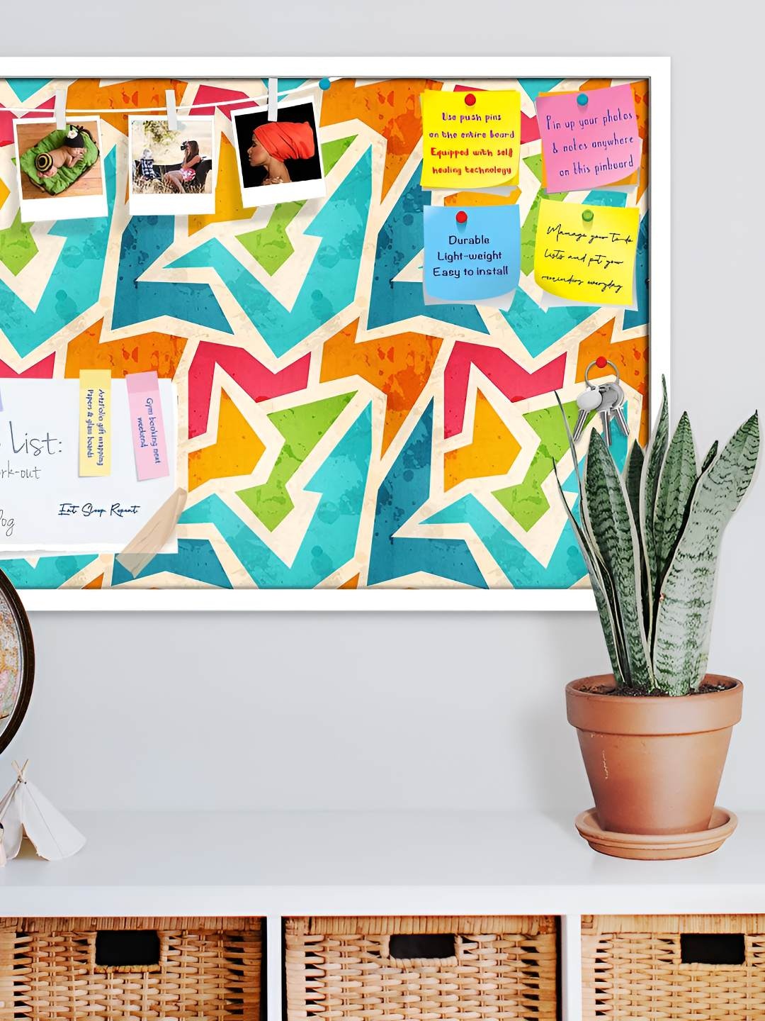 

ArtzFolio Wooden Notice Pin Board, Multi