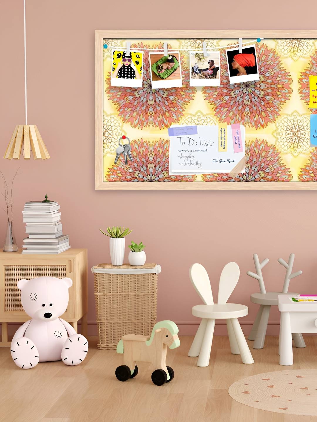 

ArtzFolio Wooden Notice Pin Board, Multi