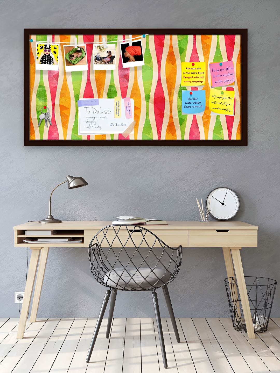 

ArtzFolio Wooden Notice Pin Board, Multi